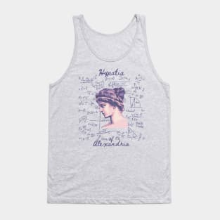 Hypatia of Alexandria Portrait and Quote Tank Top